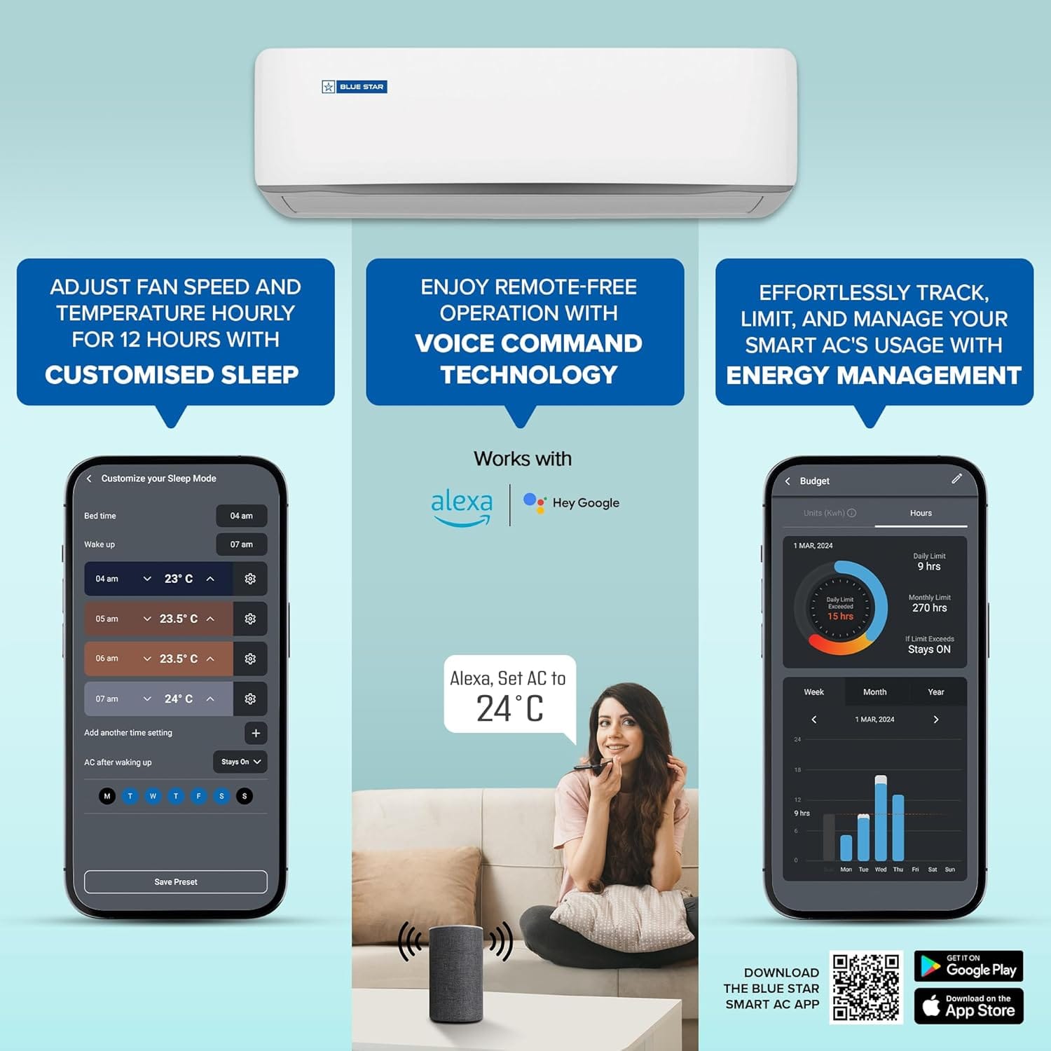 Blue Star 1 Ton WiFi AC