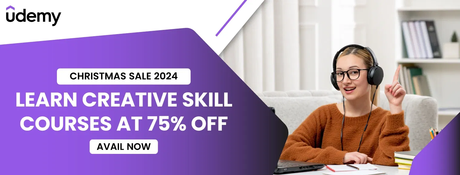 Learn creative skill courses at 75% off with Udemy Christmas Sale 2024