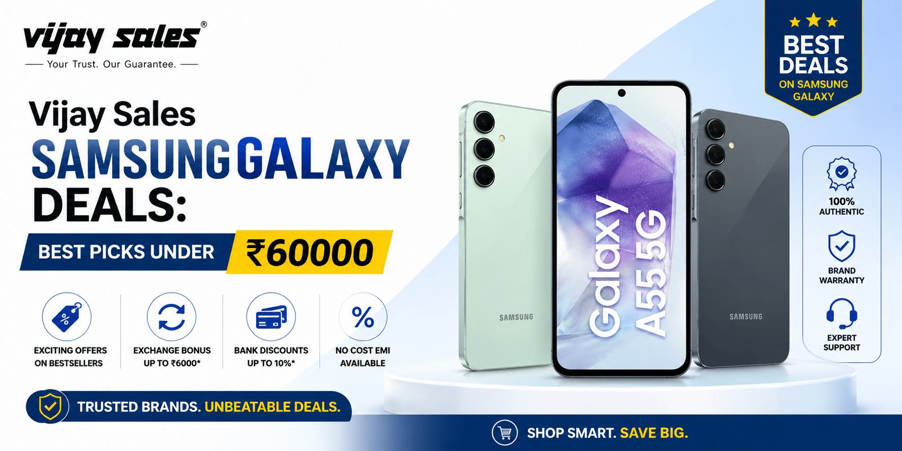 Vijay Sales Samsung Galaxy Deals: Best Picks Under ₹60000