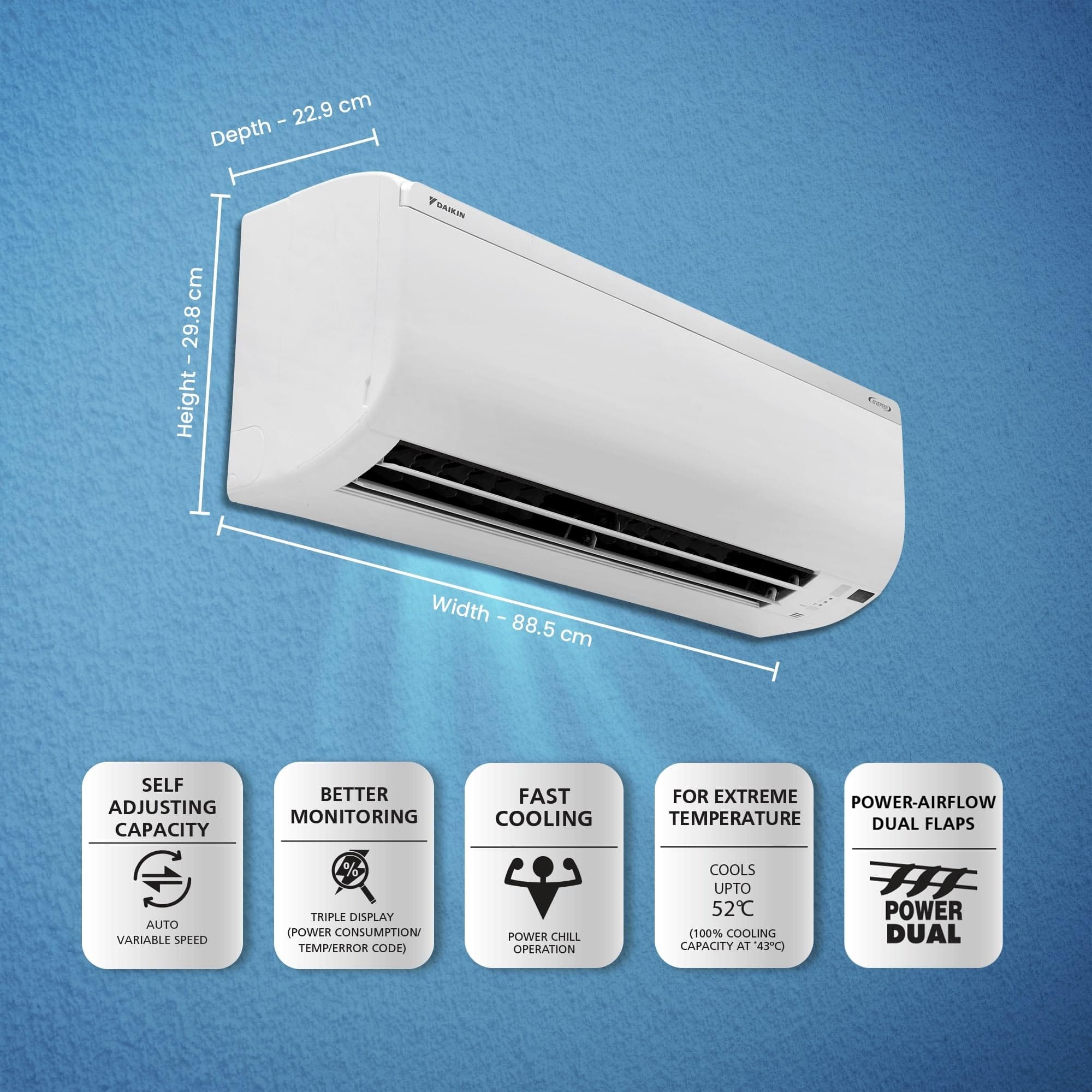 Daikin 1.5 Ton 5 Star Inverter Split AC