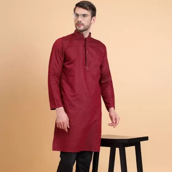 Sultan Apparels Pvt Ltd  Men Printed Pure Cotton Straight Kurta