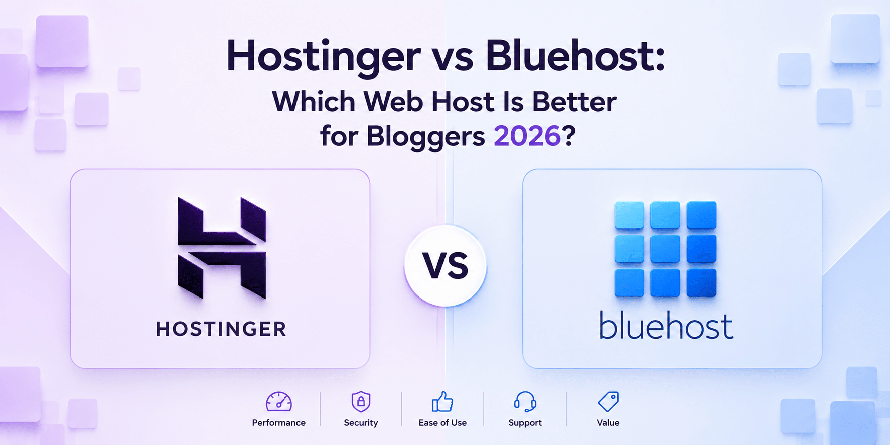 hostinger vs bluehost comparison for bloggers