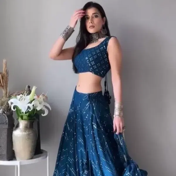 ZAALIMA FASHION Embroidered Semi Stitched Lehenga Choli