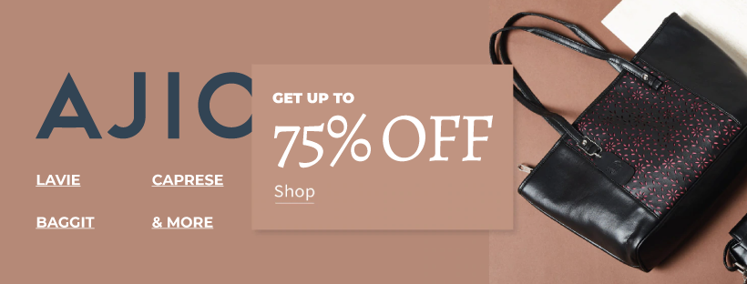 Ajio Handbag Coupons | July 2021: Avail Up To 90% Off  + Free Shipping on Lavie, Baggit, Caprese & more