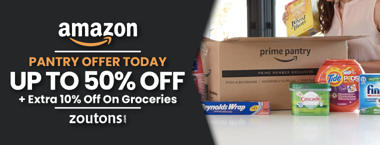 Amazon Pantry Offer Today (May 2021) | Up To 50% + Extra 10 Off On Groceries, Beauty, & More
