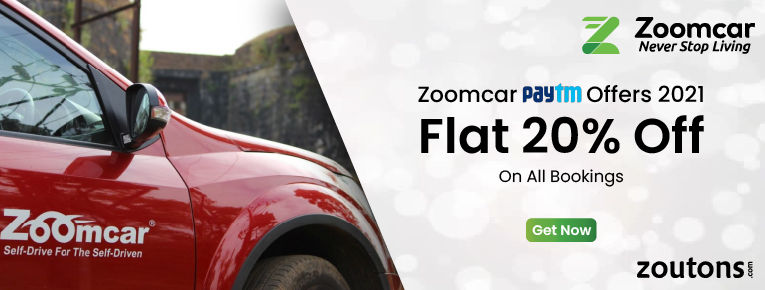 Zoomcar Paytm Offers 2021: Flat 20% Discount on All Bookings