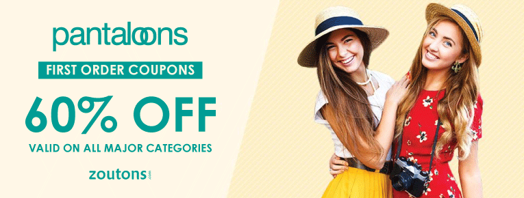 Pantaloons First Order Coupons 2021 : Save 60% On Footwear, Clothing, Bags & More
