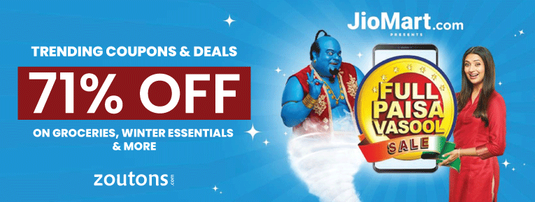 JioMart Full Paisa Vasool Sale 2021 : Get Up To 70% Off On All Orders