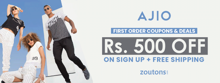 Ajio First Order Coupon Code (July 2021): Flat Rs.500 Off On Clothing, Accessories, And More