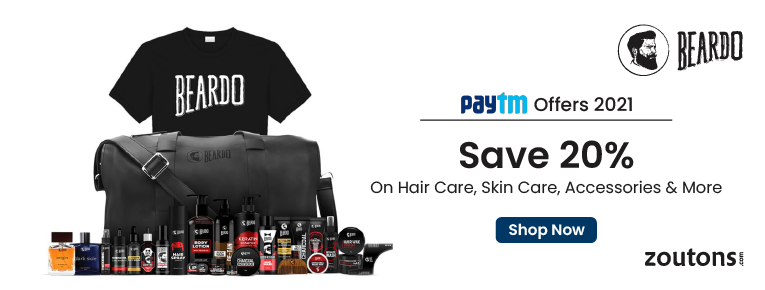 Beardo Coupon Code Paytm (April 2021): Save 20% On Hair Care, Skin Care & More
