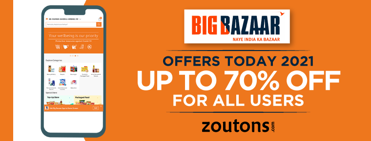 Big Bazaar Offers Today (July 2021): Up To 70% Off On Fashion, Appliances, Groceries & More
