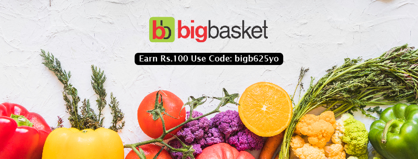 BigBasket Freecharge Offer | July 2021: Get Rs.100 Cashback + Free Shipping