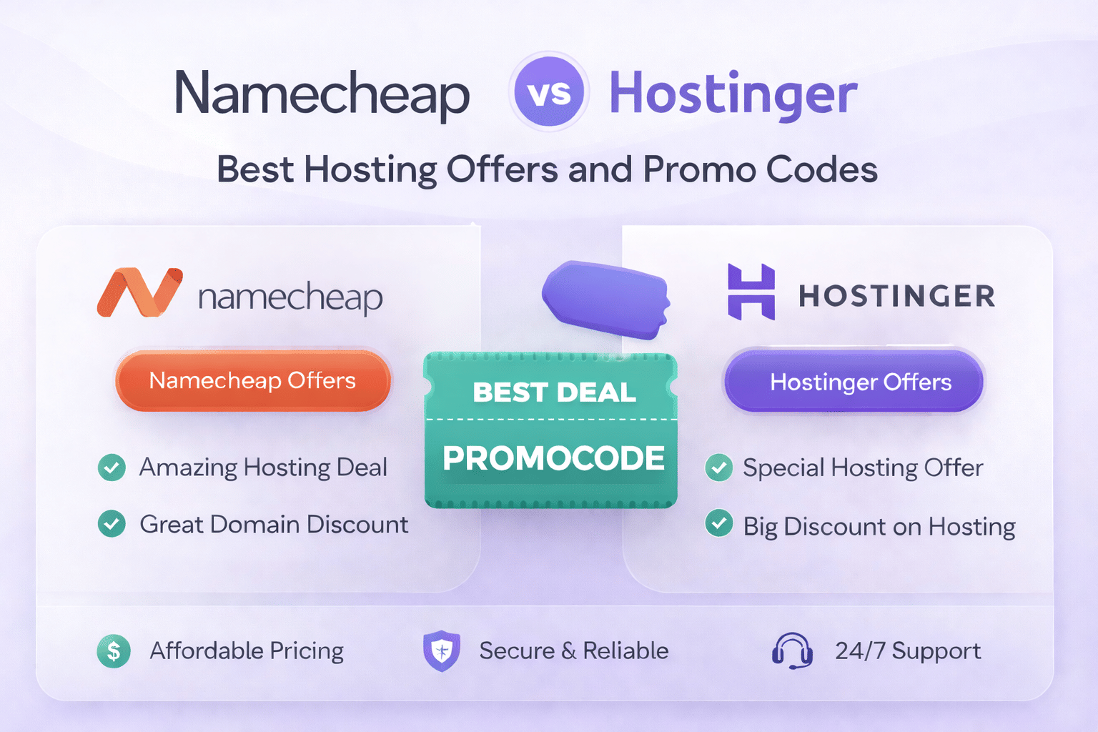 Namecheap vs Hostinger: Best Hosting Offers and Promo Codes You Should Not Miss in 2026
