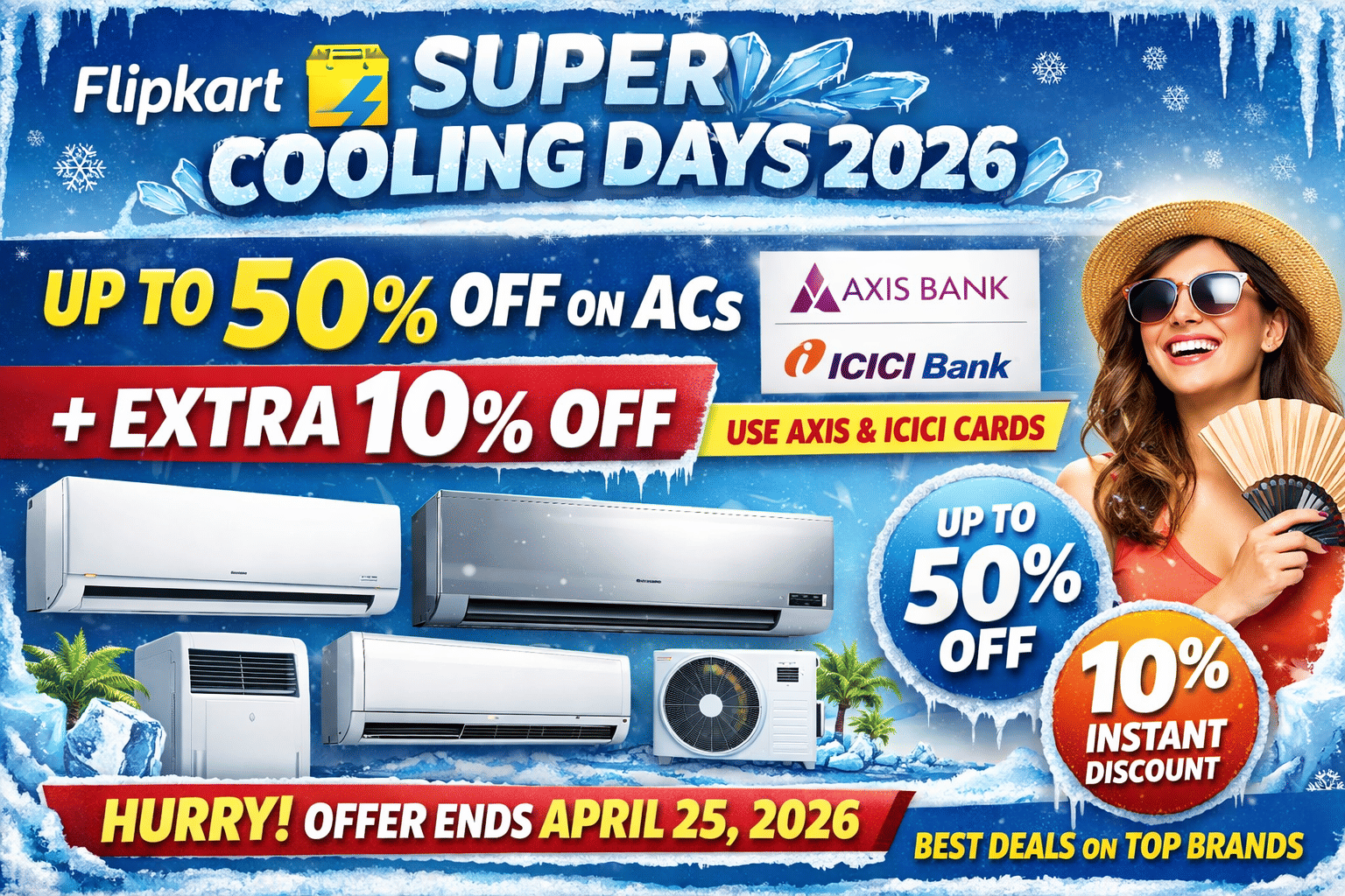 flipkart-super-cooling-days-2026-ac-sale-axis-icici-offers