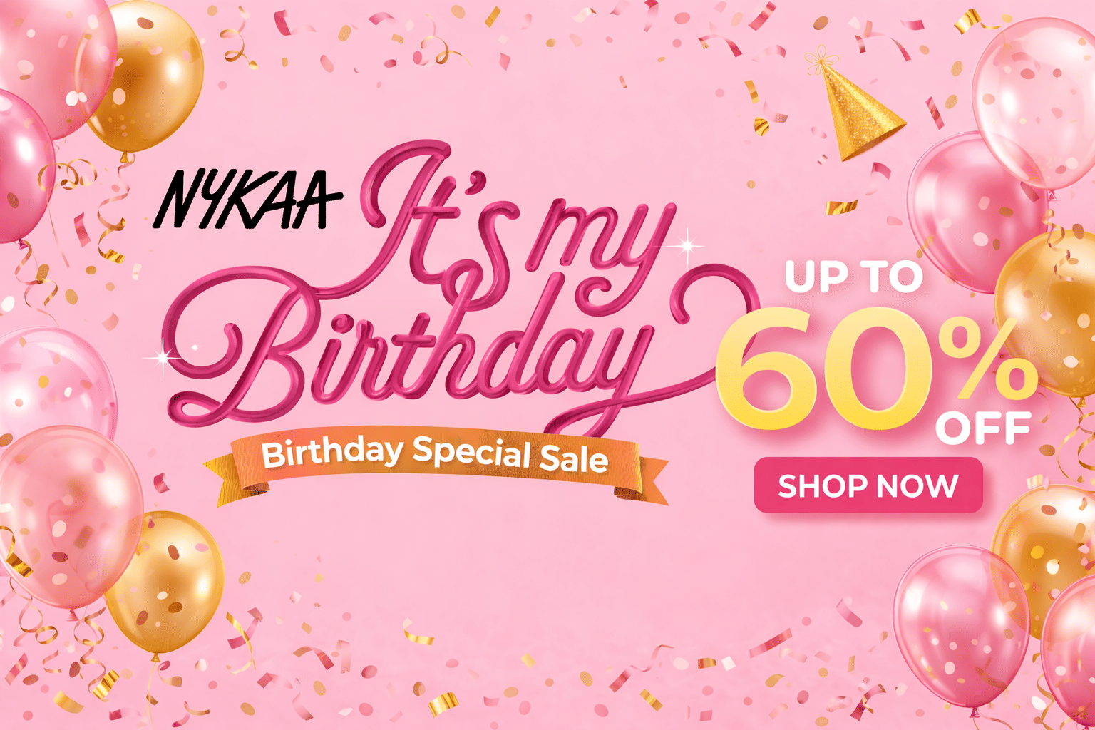 nykaa birthday sale upto 60% off