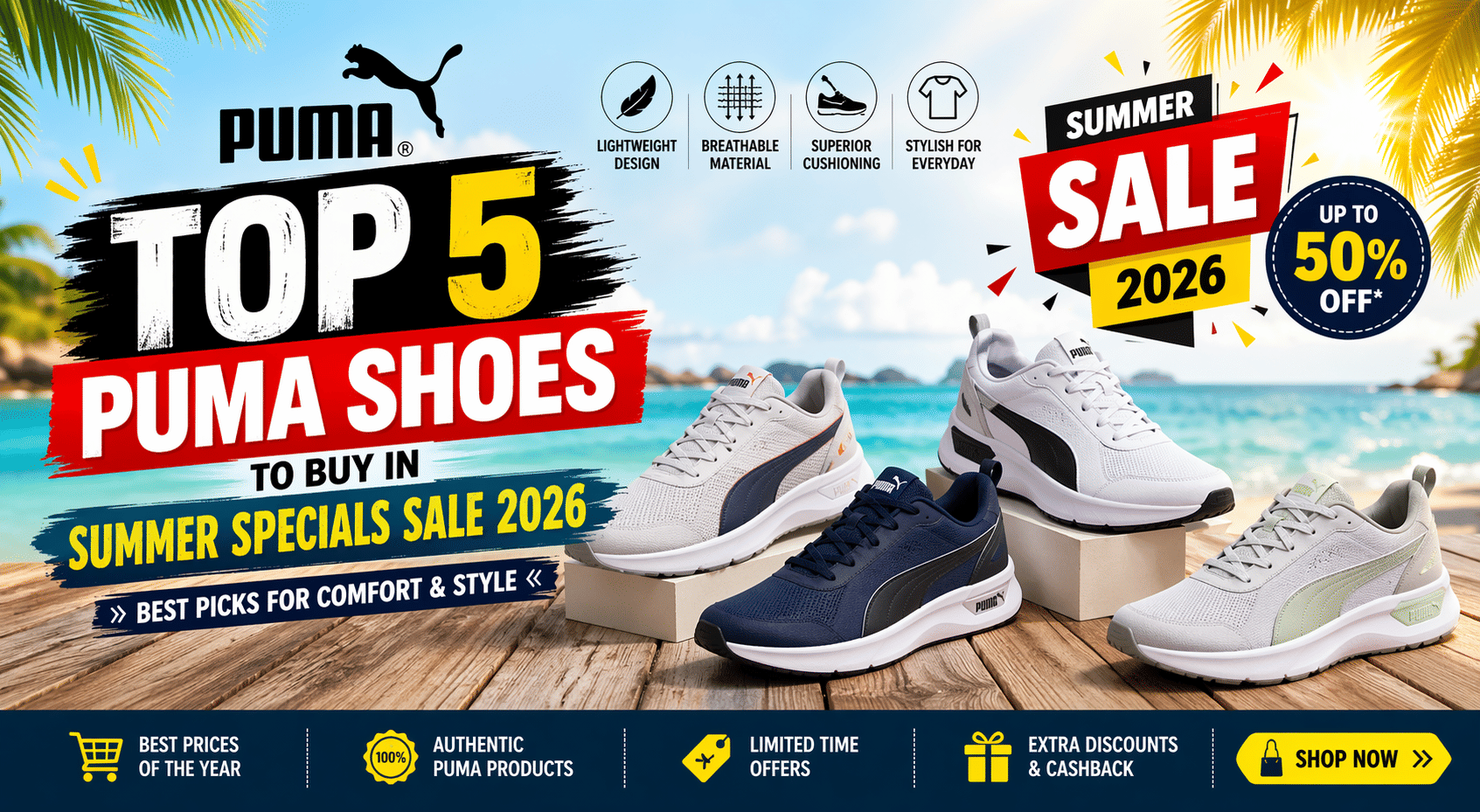 Top 5 PUMA Shoes to Buy in Summer Specials Sale 2026: Best Picks for Comfort & Style