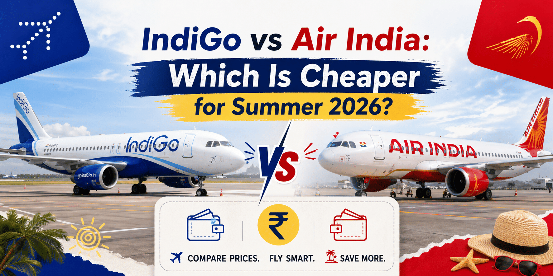 ndiGo vs Air India: Which Is Cheaper for Summer 2026?