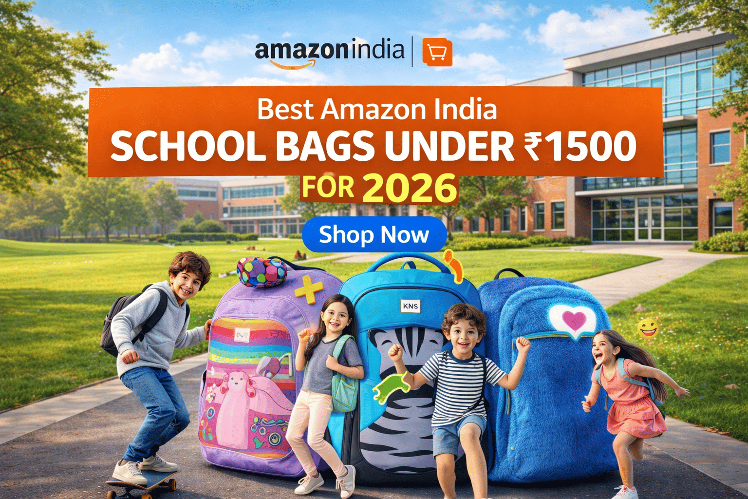 amazon school bag under ₹1500