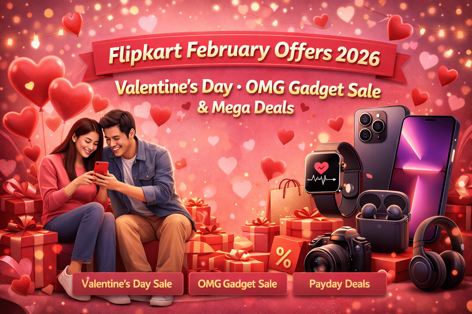 Flipkart February Offers 2026: Valentine’s Day, OMG Gadget Sale & Mega Deals