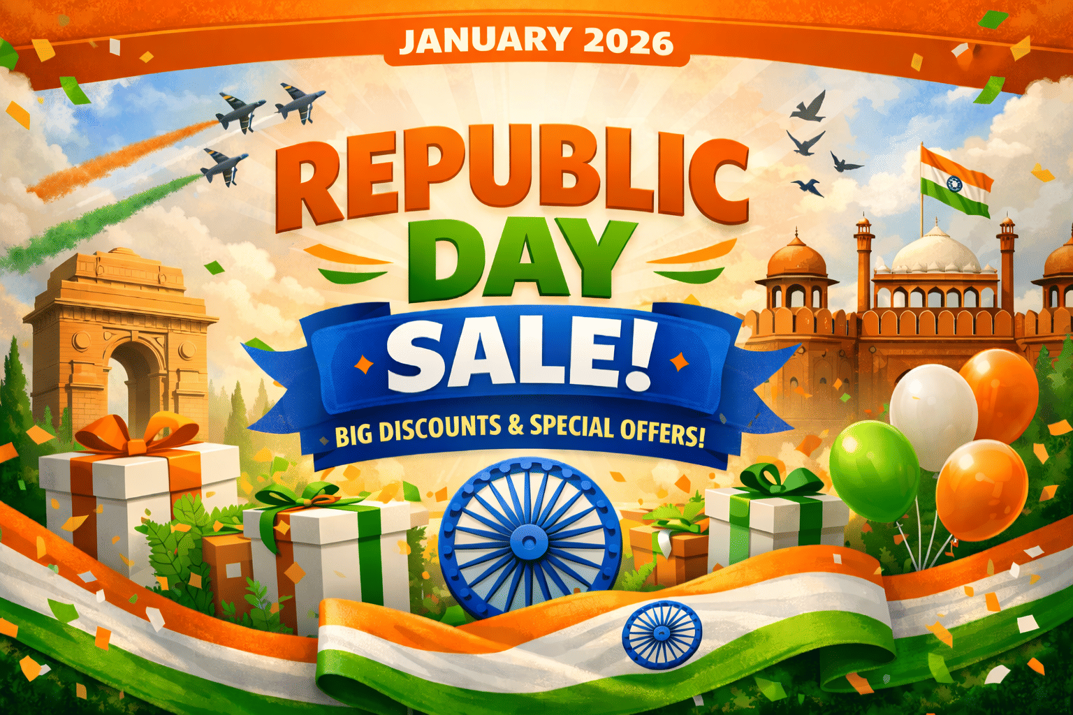 Republic Day Sale 2026: Amazon, Flipkart, Myntra & Top Deals You Can’t Miss