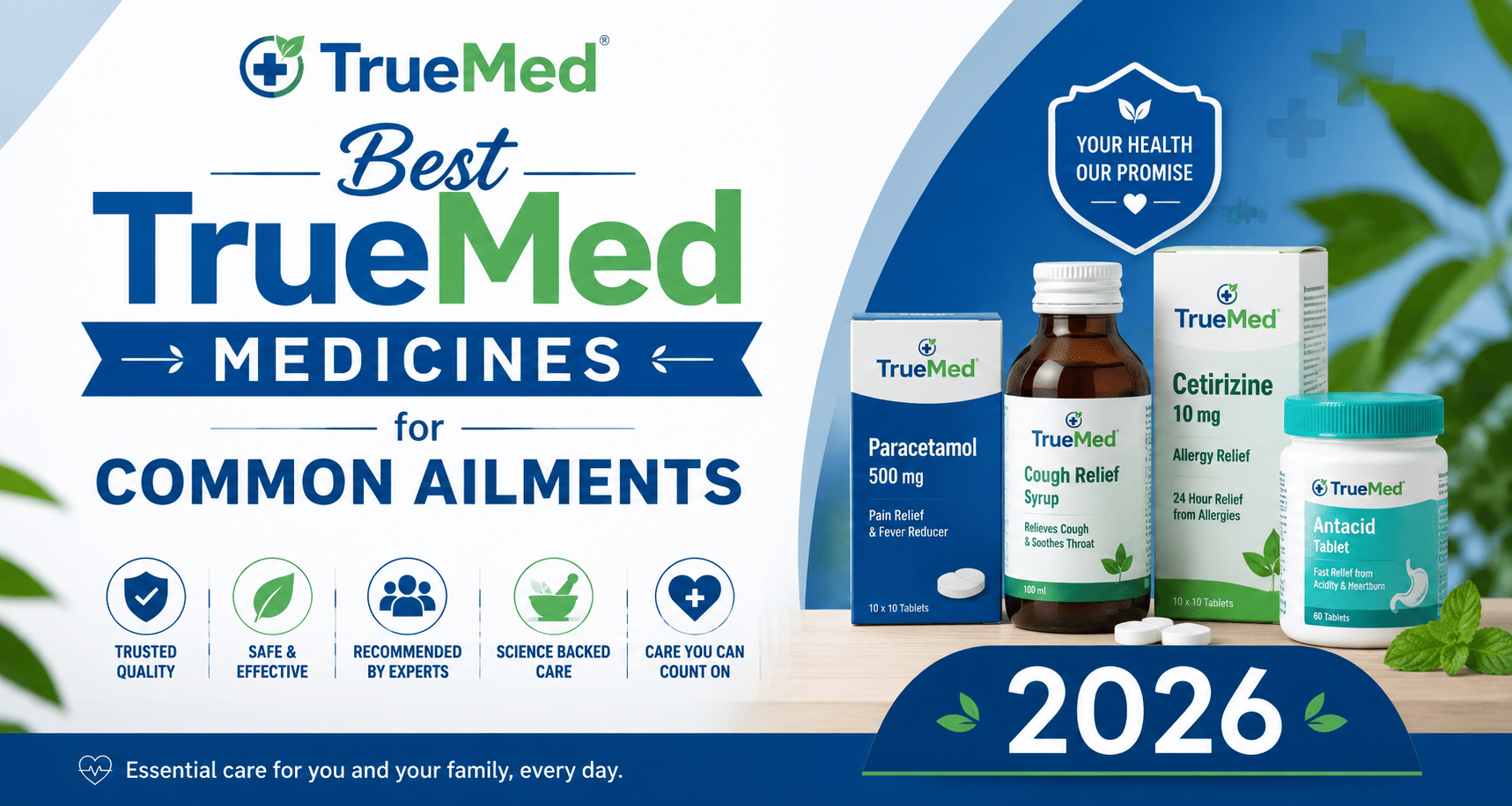 Best TrueMed Medicines for Common Ailments 2026