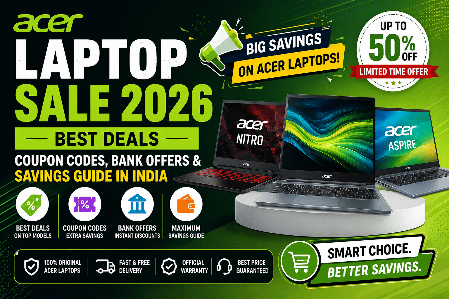 Acer Laptop Sale 2026: Best Deals, Coupon Codes, Bank Offers & Savings Guide in India