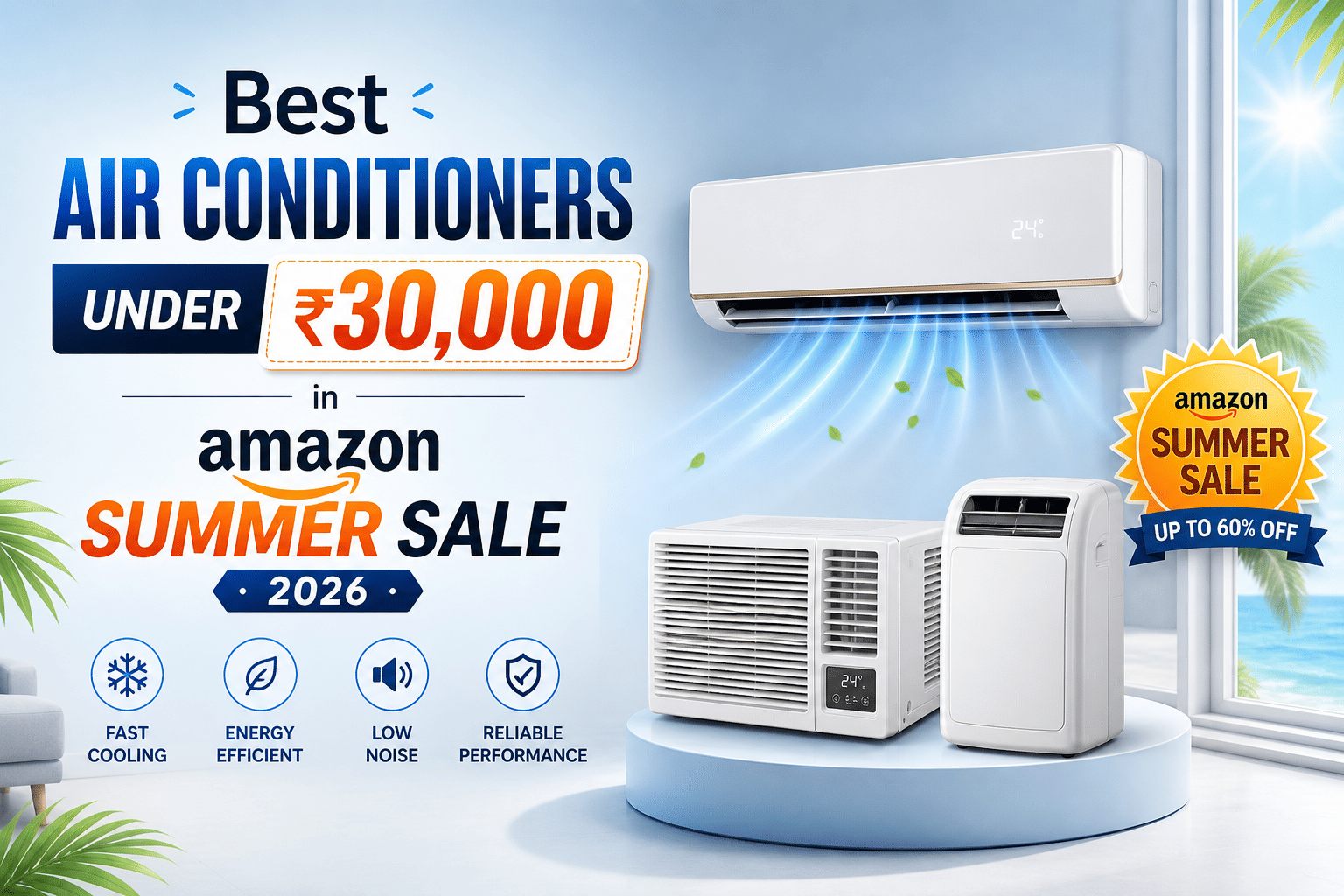 Best Air Conditioners Under ₹30,000 in Amazon Summer Sale 2026