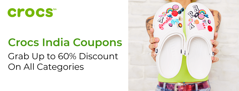Crocs India Coupons: Grab Up to 60% Discount On All Categories