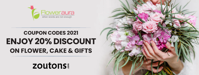 Floweraura Coupon Codes 2021 August: Enjoy 20% Discount On Flower, Cake & Gifts