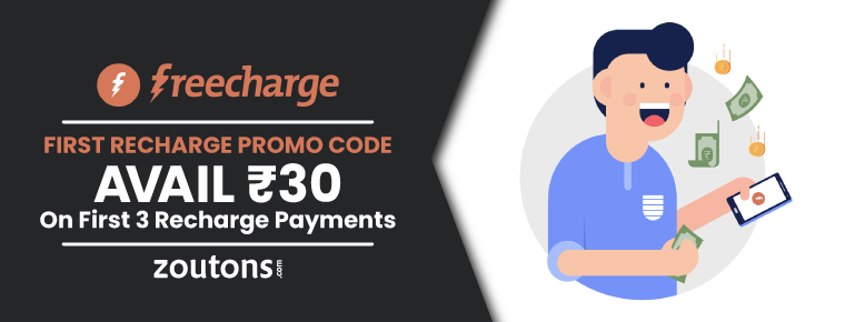 Freecharge First Recharge Promo Code | Avail Rs.30 On First Three Recharge Payments