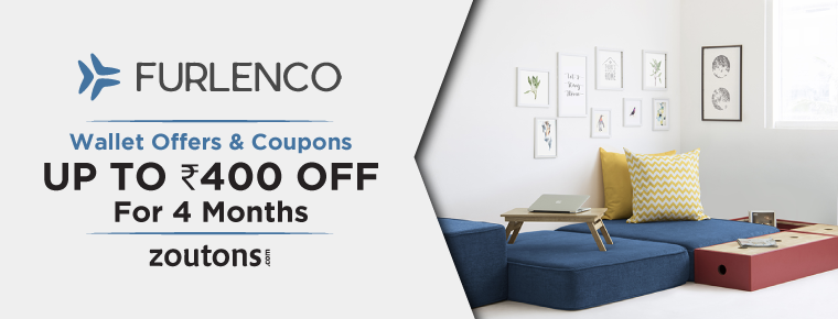 Furlenco Wallet Offers & Coupons (Feb 2021): Get Max. Rs.400 Off For 4 Months