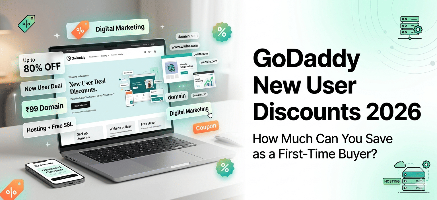 GoDaddy First Purchase Discount 2026 — How Much Can You Save as a New User?
