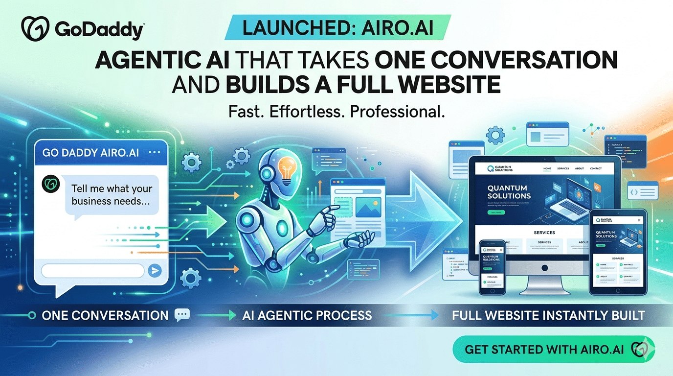 godaddy-airo-ai-agentic-website-builder-india