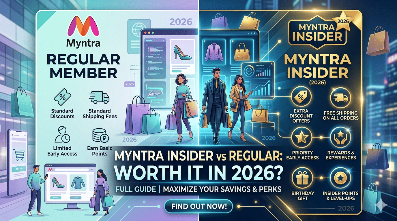 Myntra Insider loyalty program 2026 Indian online fashion shopping benefits rewards