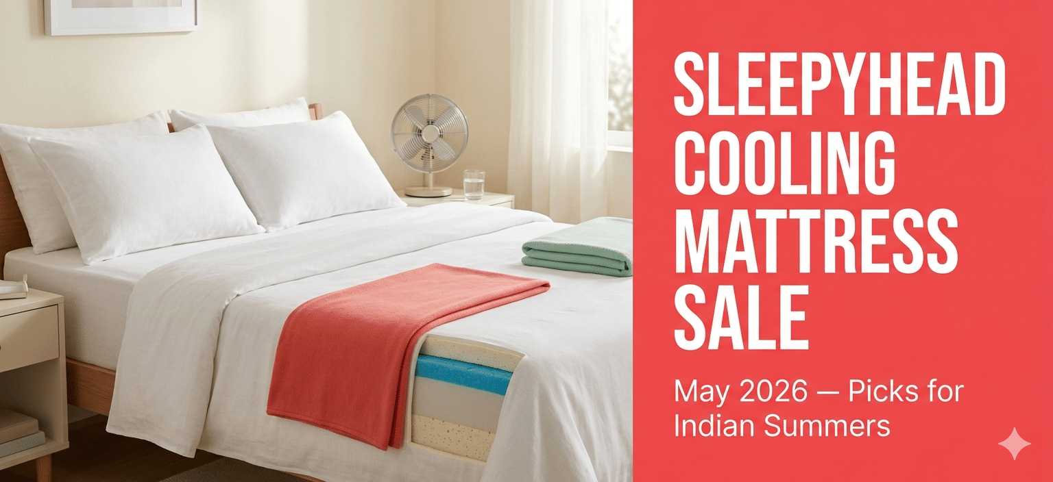 Sleepyhead Mattress Sale May 2026 — best cooling foam mattresses for Indian summers