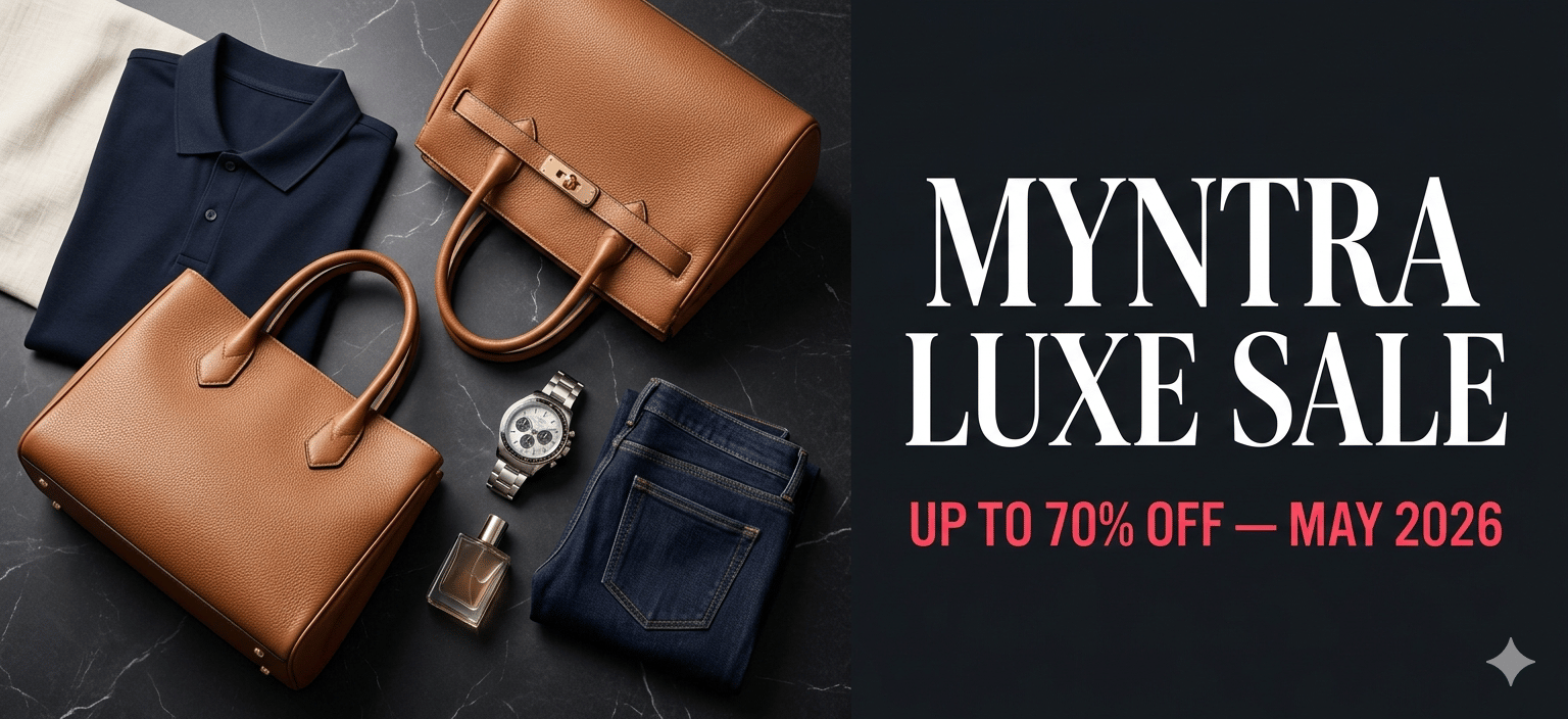Myntra Luxe Grand Reduction Sale 2026: Up to 70% Off Premium Brands