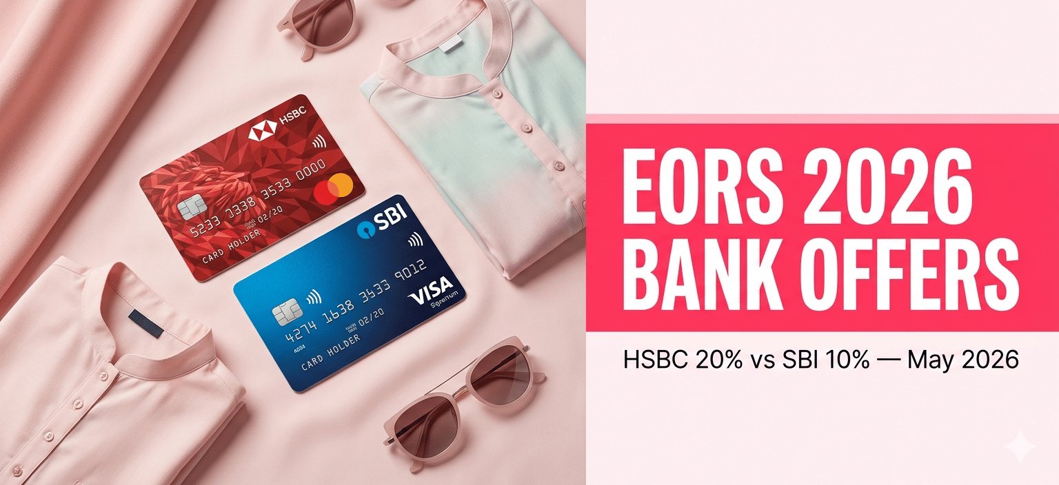 Myntra EORS 2026 Best Bank Offers HSBC vs SBI comparison