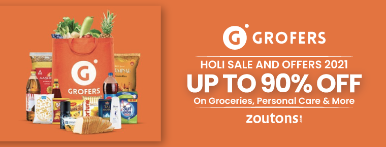 Grofers Holi Sale and Offers 2021: Get Up to 90% Off On Groceries, Personal Care & More