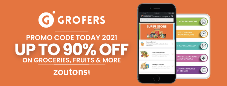 Grofers Promo Code Today 2021 | April : Up To 90% Off On Groceries, Fruits & More