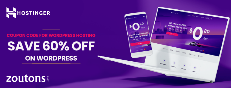 Hostinger Coupon Code For Wordpress Hosting | August 2021| Get Up to 60% Off + Free Domain & SSL