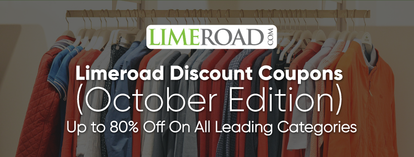 Limeroad Discount Coupons (October Edition) : Up to 80% Off On All Lading Categories