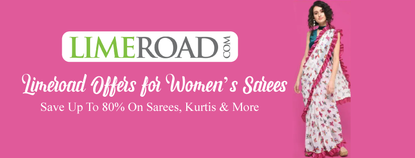 Limeroad Offers for Women's Sarees: Save Up To 80% On Sarees, Kurtis & More