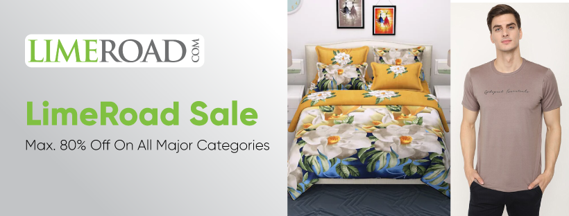 LimeRoad Sale (October Exclusive): Max. 80% Off On All Major Categories
