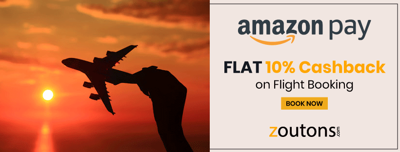 Amazon Pay Flight Offers (May 2021): Flat 10% Cashback on Flight Bookings