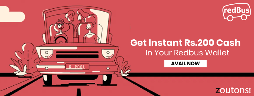 Redbus Download Cash Festival 2020: Get Instant Rs.200 Cash In Your Redbus Wallet
