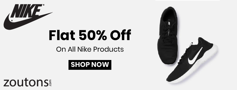 Nike Chappals Offer (January 2021): Get A Discount Of Flat 50% Off On All Nike Products