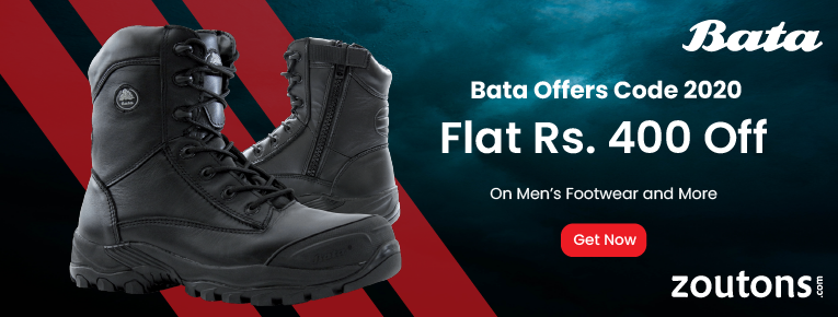 Bata Offers Code 2020 (December): Flat Rs. 400 On Men’s Footwear and More