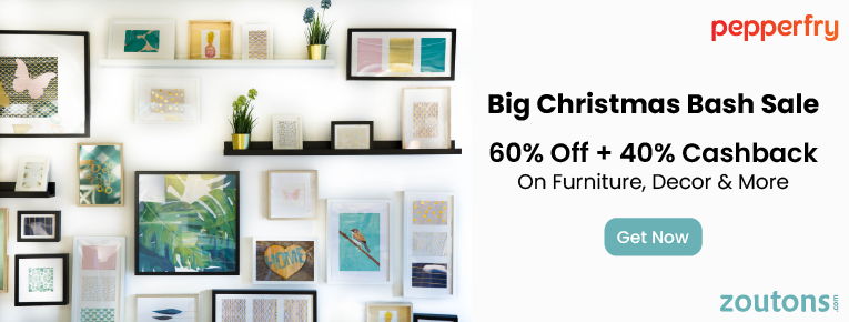 Pepperfry Big Christmas Bash Sale (LIVE): Up To 60% Off + 40% Cashback On Furniture, Decor & More