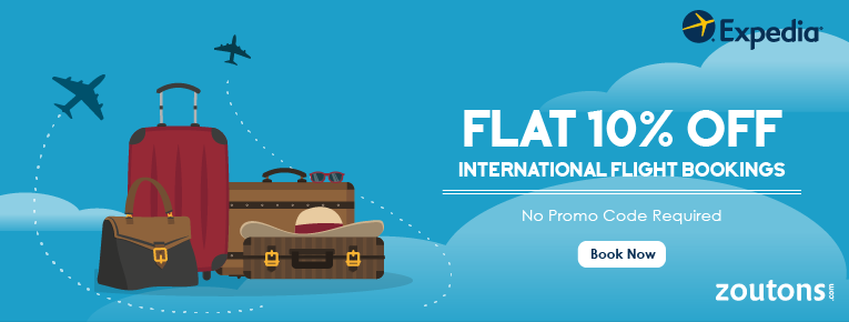 Expedia International Flight Offers 2021: Flat 10% Off Flight & Hotel Bookings