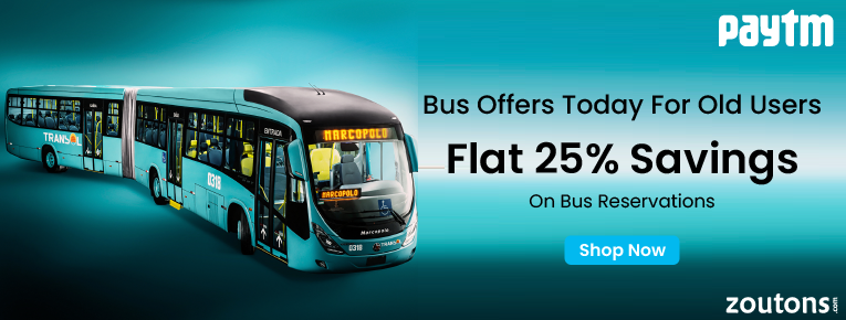Paytm Bus Offers Today For Old Users (January 2021): Flat 25% Savings On Bus Reservations
